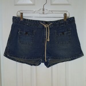 Areopostael Denim Blue Women's Shorts
